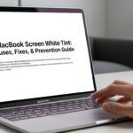 MacBook Screen White Tint