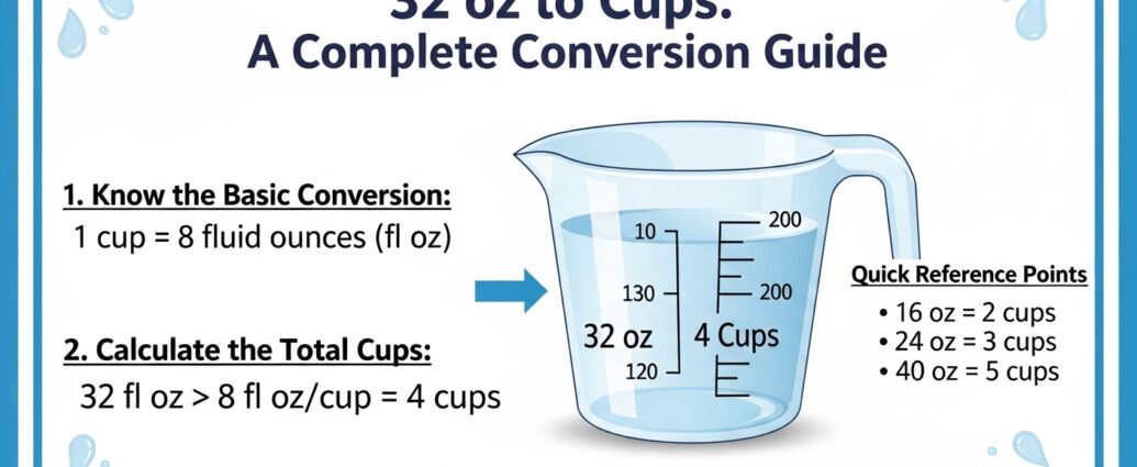 32 oz to cups